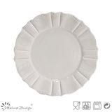 Elegant Grey Ceramic Salad Plate
