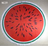 Watermelon Sublimation Printing Microfiber Round Beaach Towel