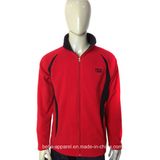 Men Winter Warm Zipper Design Polar Fleece Jacket