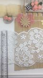New Design Factory Stock Wholesale 15.5cm Width Embroidery Polyester Trimming Fancy Nylon Lace for Garments Accessory & Home Textiles & Curtains