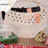 Hot Dots Print Mesh Sheet Design Cute Underwear Cotton Lovely Girls Wearing Panties
