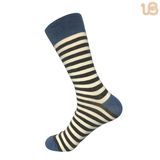 Light Color Stripe Cotton Sock for Men