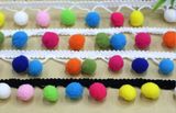 More Color Choice Elastic Pompon Lace for Decoration