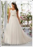2016 A-Line Lace Plus Size Wedding Dresses PLD3193