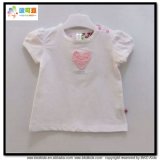 White Color Baby Apparel 100% Cotton Babe Shirt