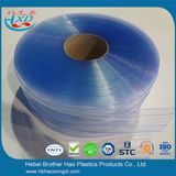 Cold Room Industril Double Ribbed Light Blue Flexible Plastic Door Strip Curtain