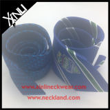 100% Handmade Men Custom Silk Jacquard Woven Logo Tie
