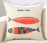 Competitive Quality Wholesale 100% Cotton Fish Printed Sofa Cover