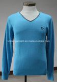 Men Knitted Sweater Clothes in V Neck Long Sleeve (10-0320)