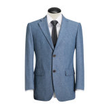 Wedding Season Notch Lapel Custom Made Blue Suit Pant Coat