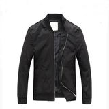 High Quality Black Zipper Jacket Men's Jacket Coat