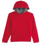 Man Red Cotton Hoody Jacket