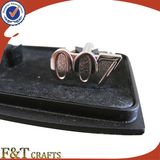 Fashion Plating Nickle Zinc Alloy 3D Designer Cufflink/Cufflink Manufacturer/Metal Cufflink