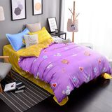 Polyester Bedding Set with Pillow Cases Bedsheet and Duvet Covers