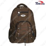 Men Brown Vintage Nylon Travel Sports Hiking Backpacks