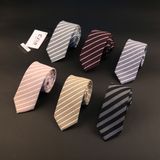 Man Striped Grid Printing Business Suit Tie Bz0001