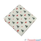 White Cotton Christmas Kitchen Tea Towel