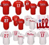 Philadelphia Phillies Rhys Hoskins Aaron Nola Cool Base Baseball Jerseys