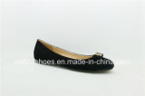 Casual Round Toe Flat Heel Ballet Leather Shoe