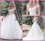 Tulle Bridal Ball Gowns Beads Lace off Shoulder Plus Size Wedding Dress S201782