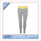 High Waisted Cotton Tight Gray Legging for Women