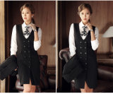 Made to Measure Fashion Stylish Ladies Long Vest Double Breasted Vest L51638