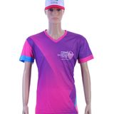 Custom Company Printed Unisex Advertising Promotional Cricket Team T Shirt