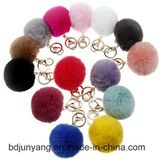 Fashion Real Rabbit Fur Ball for Woman Bags