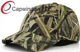 Fitted Baseball Hat with Camo Printing