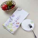 Manufacturer Spring Flower Custom Design Kitchen Cotton Printed Tea Towel