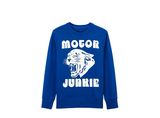 Tiger Print Blue Sweatshirt