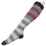 Women Comb Cotton Stripe Causal Sock