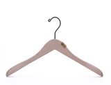 Ordinary Wooden Hanger with Golden Plate for Sale