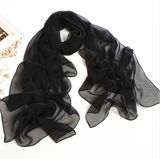 Beach Scarf Black Sunblock Shawl