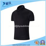 Dacron Quick Dry Black Polo T-Shirt