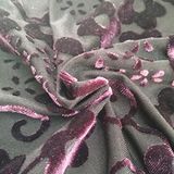 Fashion Velvet Flower Jacquard Fabrics