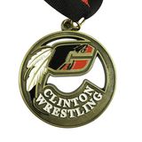 Custom Metal Antique Brass 3D Medal (W-47)