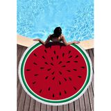 Fruits Printed Beach Towel with Tassels