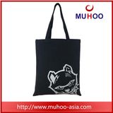 Classical Black Tote Handbag Canvas/Cotton Shopping Bag