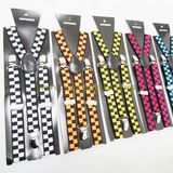 Fashion Jacquard Plaid Student Suspenders (YMKS061524)