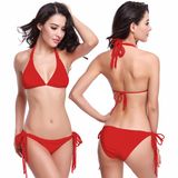 Women Pattern Triangle Bikini Set