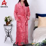 Excellent Clients Comments Custom Design OEM Available Empty Flannel Fleece Bathrobe