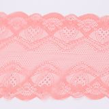 Pink French Lace Elastic Trimming Lace