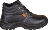 Professional Split Embossed Leather Safety Shoes, High Ankle