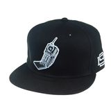 Custom Adjustable Fashion Cotton Embroidery Black Baseball Cap