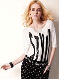 Viscose Fashion Clothing /T-Shirt (000006)