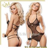 Erotic Lingerie Women Temptation Perspective Gauze Bandage Open Crotch Sexy Lingerie