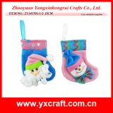 Christmas Decoration (ZY14Y591-1-2) Christmas Tree Sock Packaging Design
