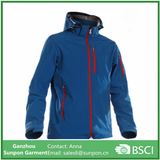 High Quality Men's Softshell Jacket with Detachable Hood