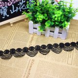 Wholesale 4.5cm Width Embroidery Nylon Lace Polyester Embroidery Trimming Fancy Lace for Garments Accessory & Home Textiles & Curtains